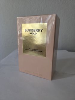 BURBERRY GOLD FOR WOMEN EAU DE PARFUM,  3.4OZ/100ML,  NEW SEALED BOX