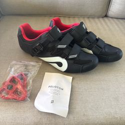 Mens Peloton Cycling Shoes with Cleats size 44