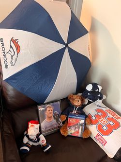 Denver Broncos Game Day Party Lot - Super Bowl 50 Blu-Ray/DVD, Umbrella, Hankie & More - $45