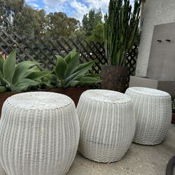 Wicker Side Table