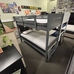 GREY Coaster Bunkbed!! - Eugene Mattress Company 