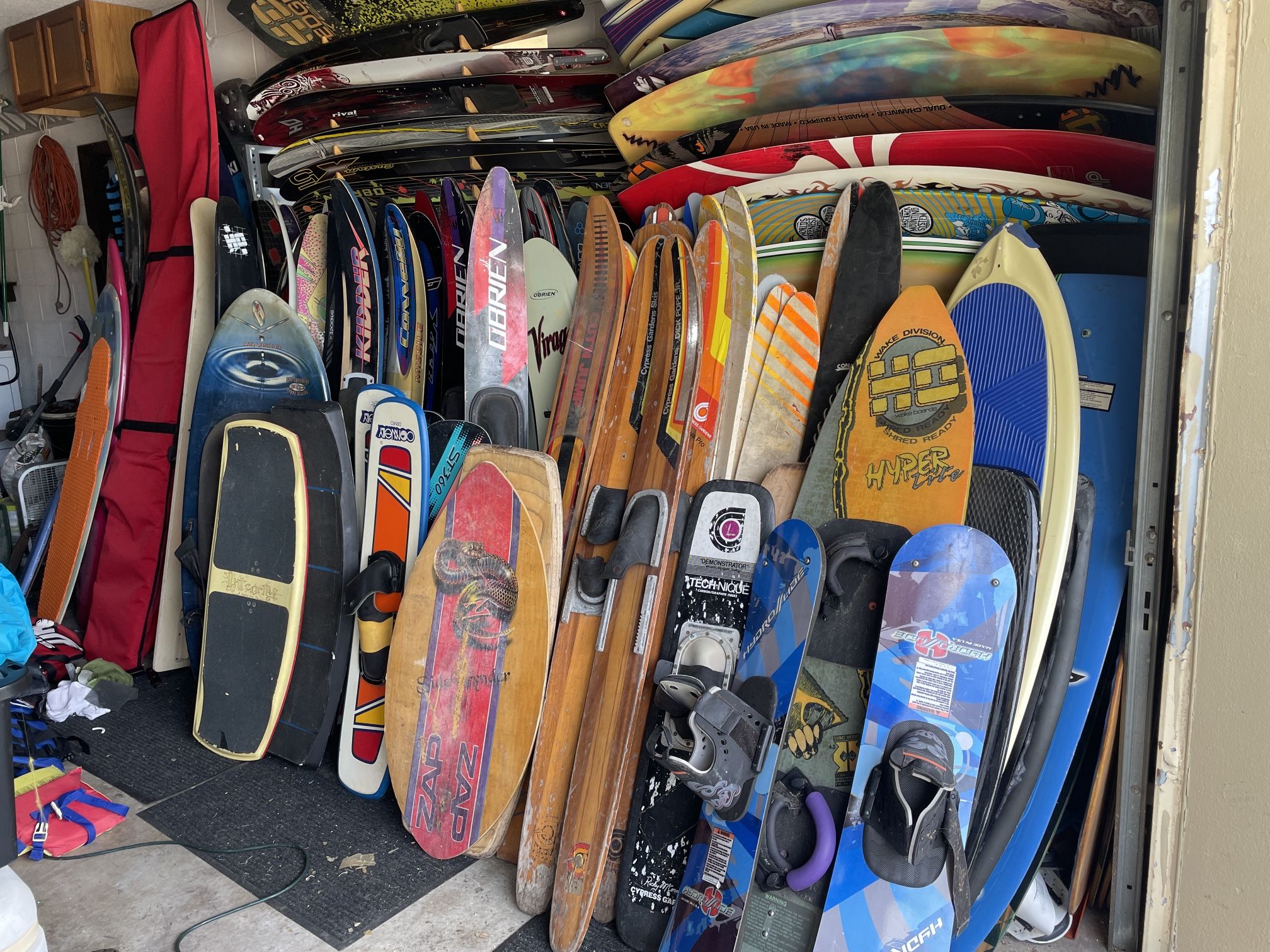Waterskis And Wakeboard Gear.