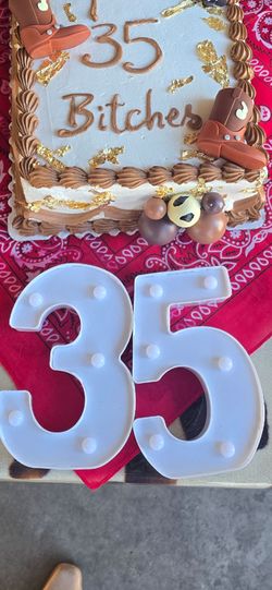 Mini light up numbers
