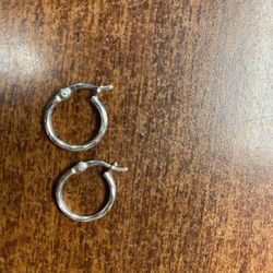 Hoop Sterling Silver Earrings