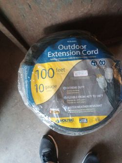 Voltec 100 ft 10 Gauge Outdoor Extension Cord