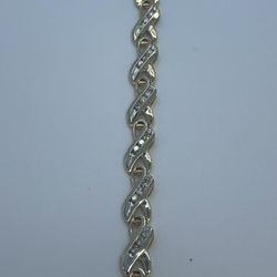 14K Gold Dia Bracelet  