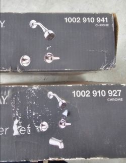 New Glacier Bay Aragon Double Handle 1-Spray Shower Faucet. With or without tub Spout. $40 each