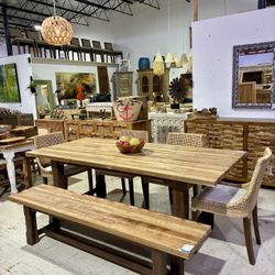Solid Teak Wood Dining Table