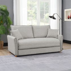 SOFA SLEEPER GRAY CHENILLE (AC) $679