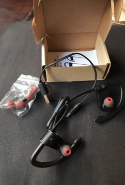 Bluetooth Headsets. Neck around strap.