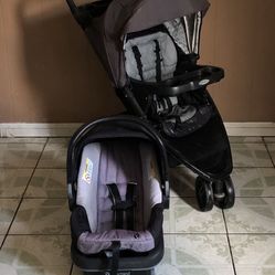 GRACO TRAVEL SYSTEM STROLLER CAR SEAT AND BASE!!!