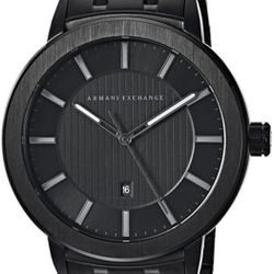 Armani Exchange Men's Maddox  Black Stainless-steel Dress Watch AX1457