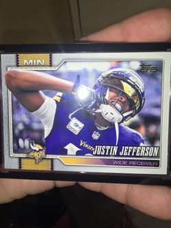 Topps Justin Jefferson Minnesota Vikings CASE HIT GOLDEN MIRROR SSP!