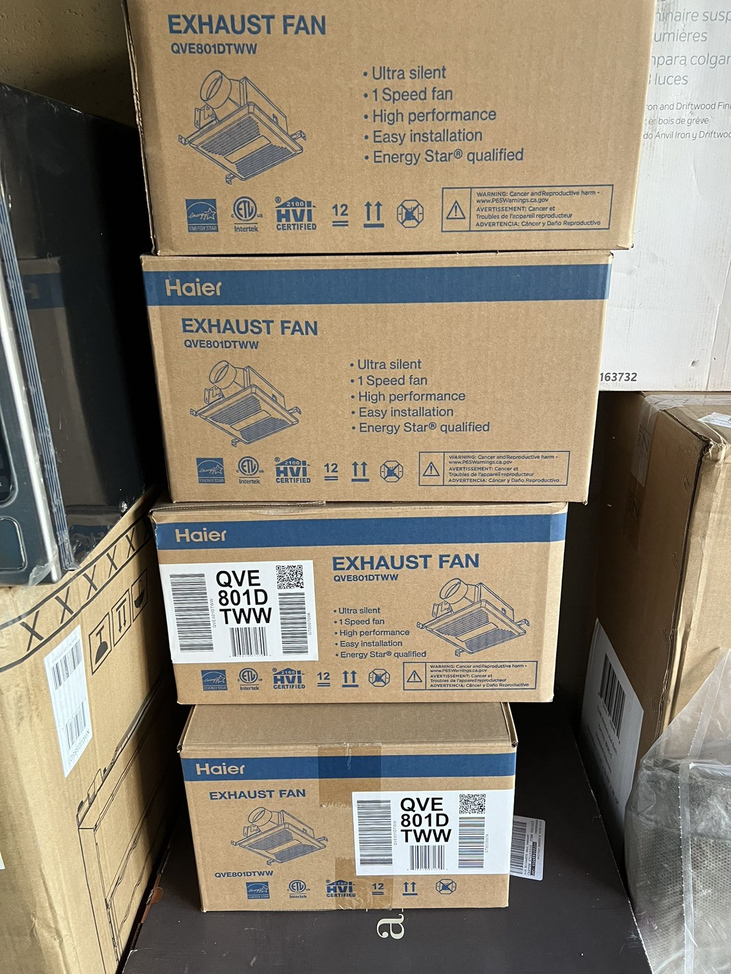 Exhaust Fan New In Box. Many!!