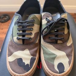 Saint Laurent Venice Men's Canvas Sneakers Size 43