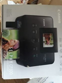 Canon Selphy Cp800 Black Compact Photo Printer 