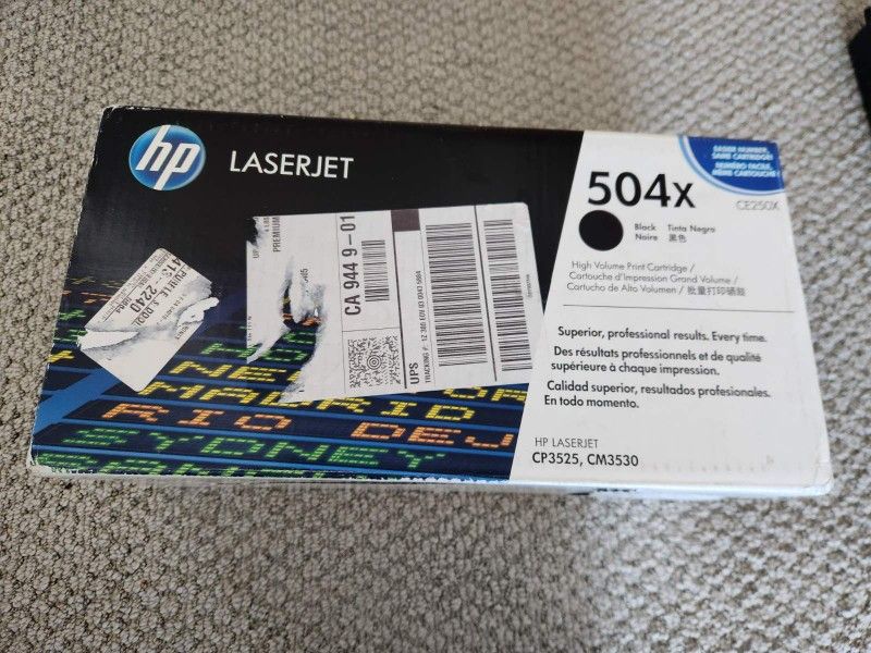 Genuine Hp 504x High Black. Brand New Sealed
