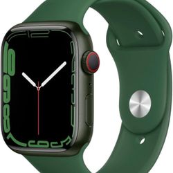 Apple Watch Series 7 (45mm) – Green Aluminum Case with Clover Sport Band