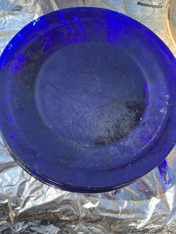 Blue Glass Plates