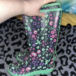 Flower Rain Boots