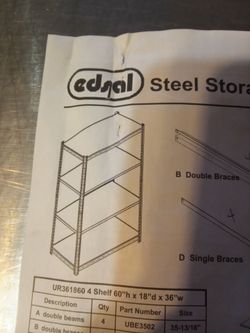 Storage shelves