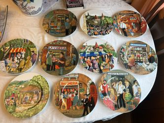 tuscan storefronts by guy buffet. Beautiful 10 Piece Set.