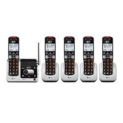 AT&T BL102-5 DECT 6.0 5-Handset Cordless Phone for Home with Answering Machine