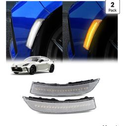 KUNGKIC For Toyota GR86 Subaru BRZ 2021+LED Turn SignalBrake Parking Side Marker