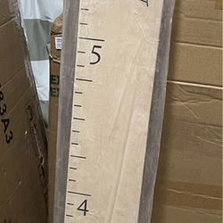 Boho Growth Chart for Wall, Height Board Growth Chart Wooden For Kids, Natural