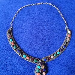Sterling Silver Navajo ESTATE Necklace 