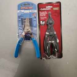 Retaining Ring Pliers And Combination Snap Ring Plier Set