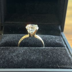 New 2.60 Carat Round Diamond Engagement Ring 14k Yellow Gold