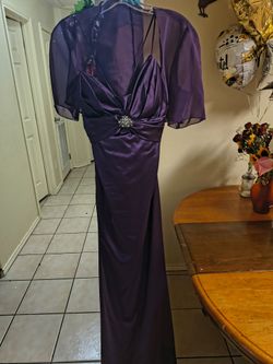 Vestido de fiesta morado