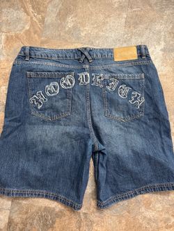 Hoodrich Denim Jean Shorts & Unlike Humans Tshirt