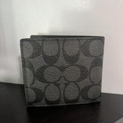 coach slim billfold wallet