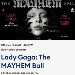 Selling 3 Lady Gaga tickets