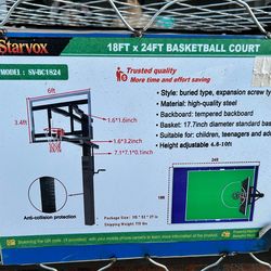 Professional Basketball Court