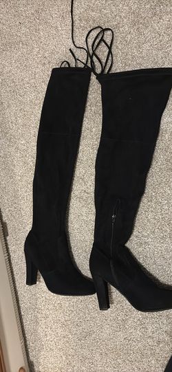 Black Knee High Boots
