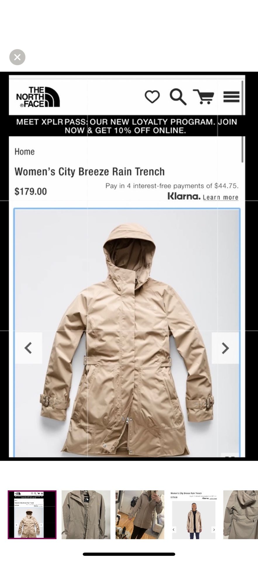 North face Raincoat 