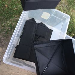 10 fold up cloth storage bins all for only $25