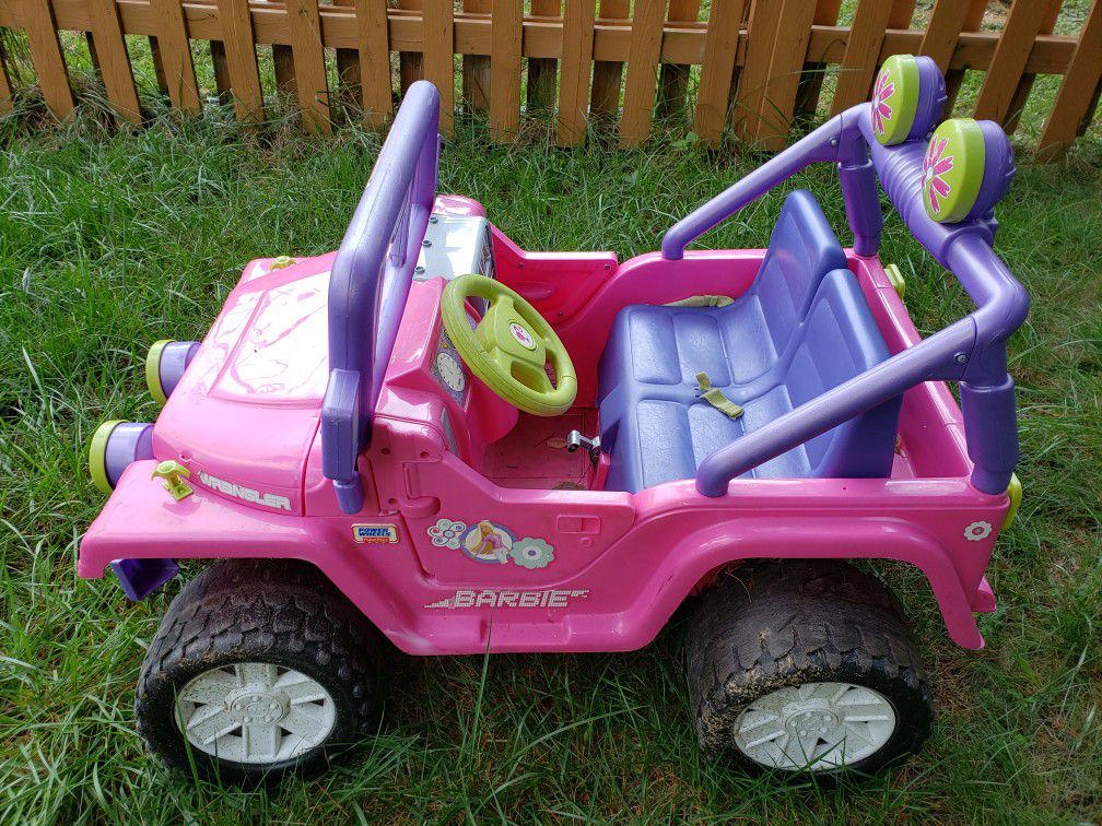 Barbie power wheels and toys
