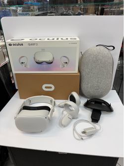 Oculus Quest 2 VR Headset Complete Bundle w/ Elite Strap Case & Box