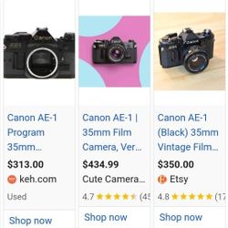Canon AE-1 Camera Black
