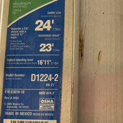 Werner 24 Foot Ladder - Model D1224-2