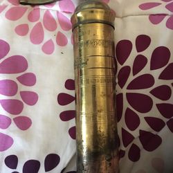 antique copper Turkish coffee grinder