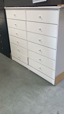 White 12 drawer chest