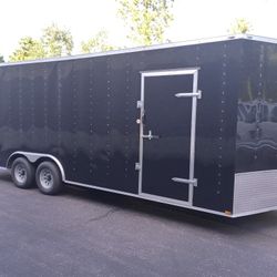 8.5x24ft Enclosed Vnose Trailer Brand New 2021 Model Car Truck Toy ATV Hauler Moving Storage Traveling