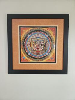 Buddhist Thangka - Kaal Chakra  Hand Painted In Ladakh