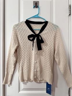 Cardigan Bow Sweater