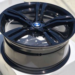 Brand New 19x9 +38 Offset Gloss Black BMW Style Wheels 5x120 All 4 Price Firm